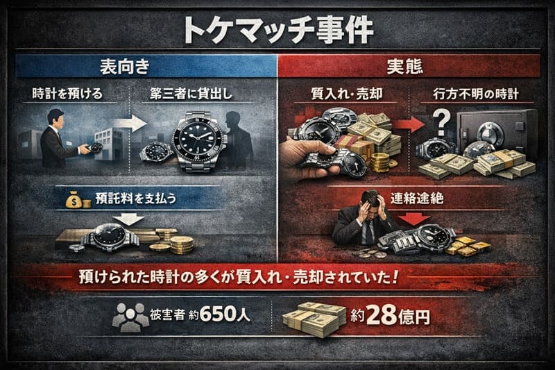 トケマッチ事件についてのインフォグラフィック