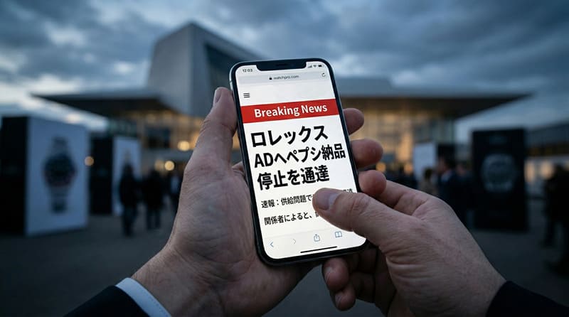「ロレックス ADへ ペプシ納品を通達」のウェブ記事のイメージ画像