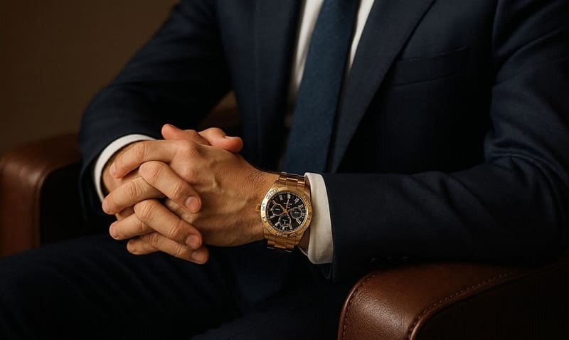 上品な印象を与えるビジネスマンのイメージ