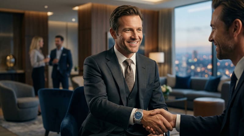 契約がうまくいっているビジネス現場の様子